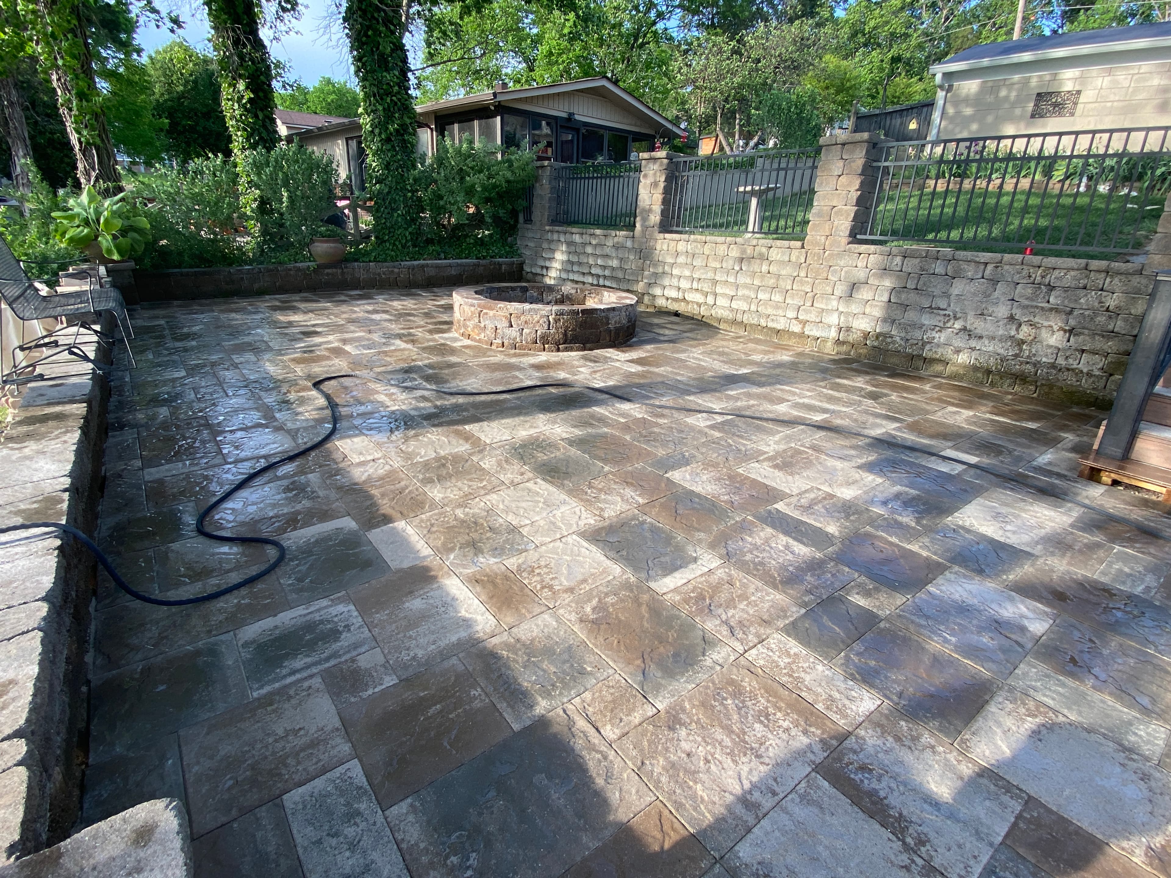 Patio installation project
