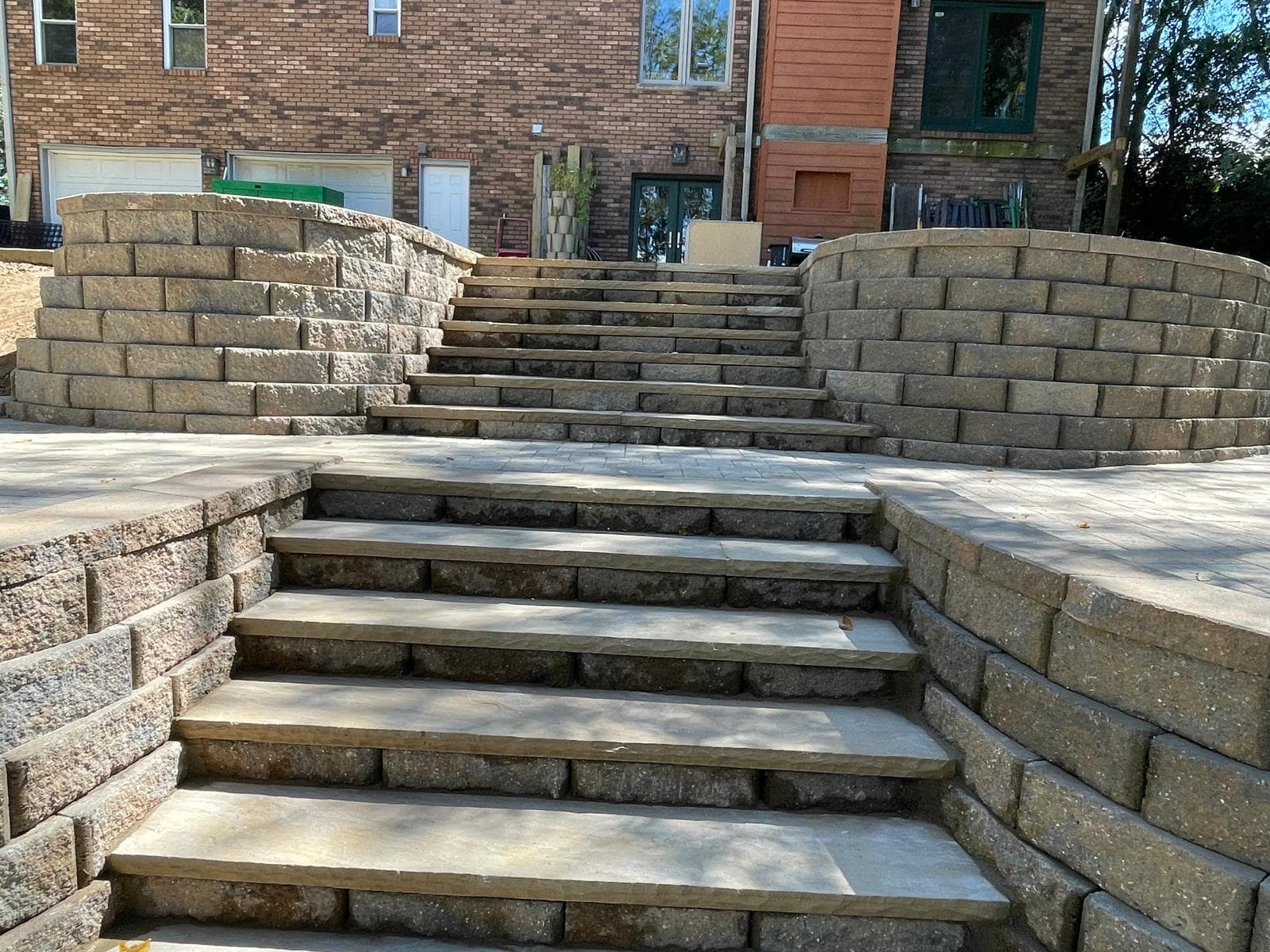 Staircase and landscape detail
